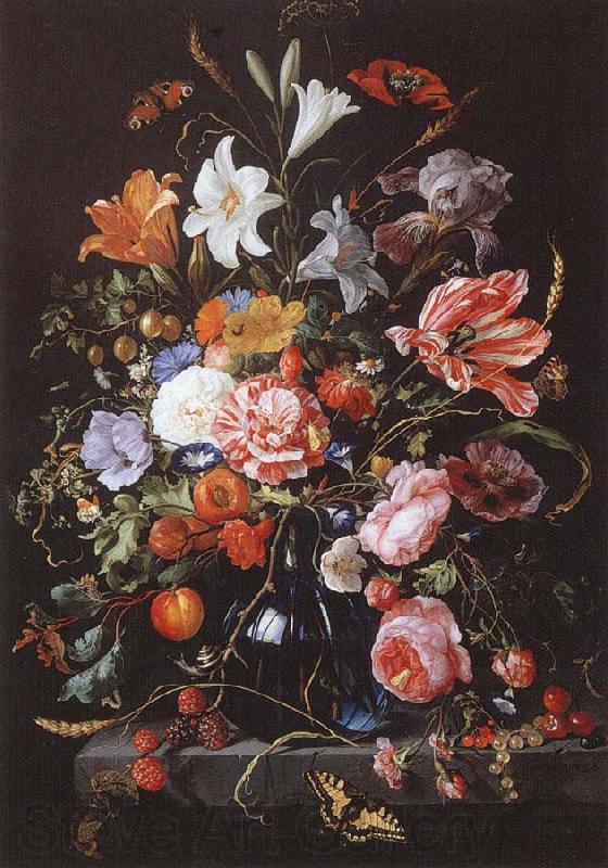 Jan Davidsz. de Heem Fresh flowers and Vase